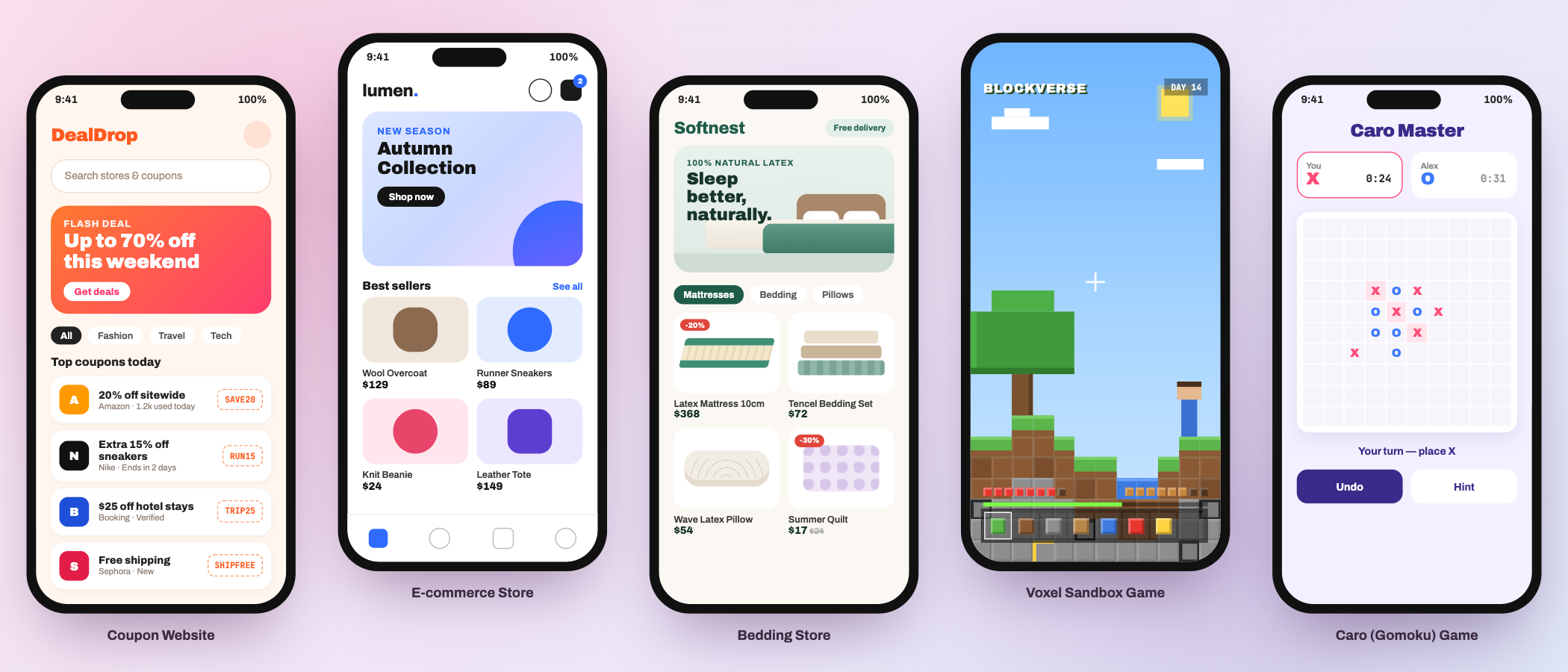 Web, store and game products built by Yotech